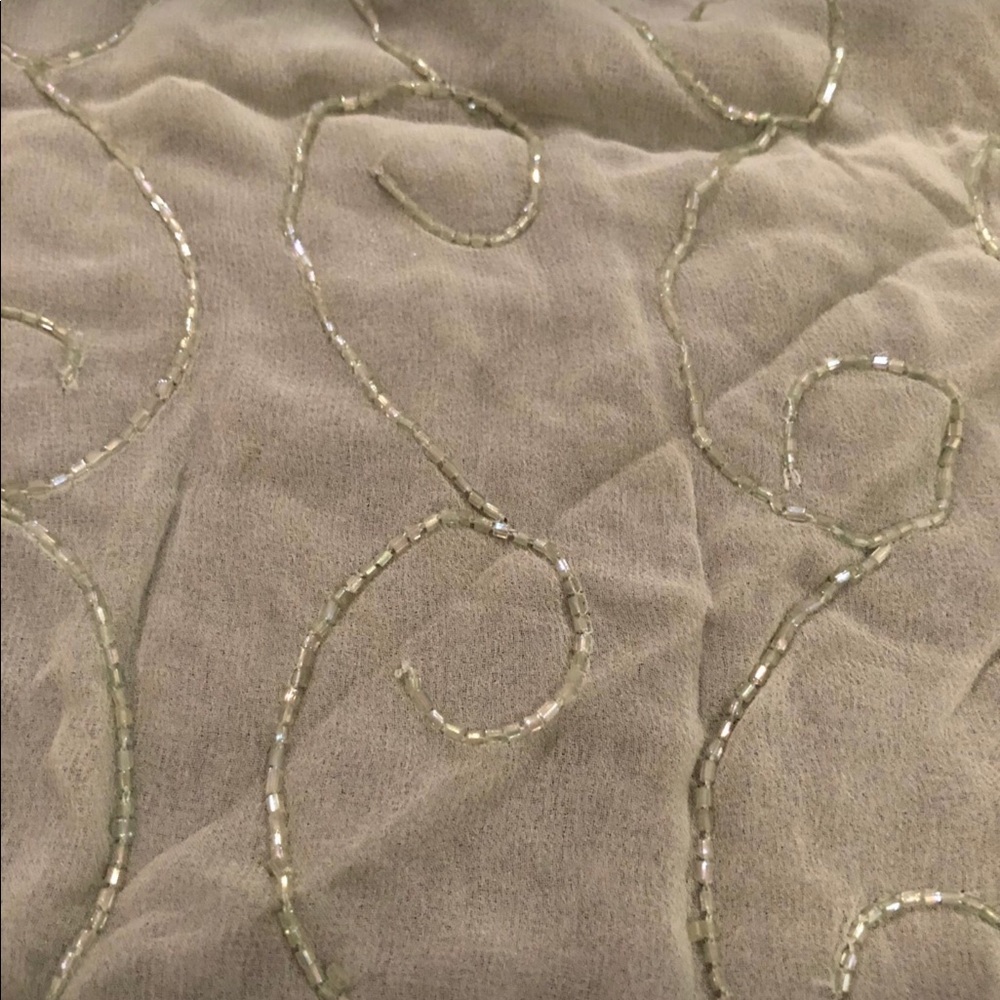 Anthropologie beaded swirl scarf/shawl/wrap nwot
